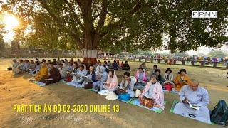 Đoàn hành hương Đạo Phật Ngày Nay tụng kinh “Quán niệm hơi thở” tại Bồ Đề Đạo Tràng, Ấn Độ