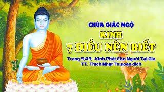 KINH ẨN DỤ VỀ BẢY HẠNG NGƯỜI DƯỚI NƯỚC - tại chùa Giác Ngộ, ngày 03/03/2021