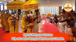 Nghi lễ Phật giáo Tích Lan tiếp rước đoàn Phật giáo Việt Nam tại Colombo | HÀNH HƯƠNG TÍCH LAN 2022