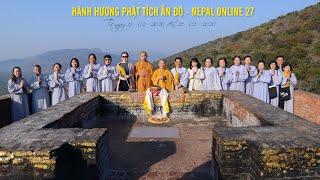 Đoàn hành hương Đạo Phật Ngày Nay tụng phẩm kinh Phổ Môn trong Kinh Pháp Hoa trên đỉnh núi Linh Thứu
